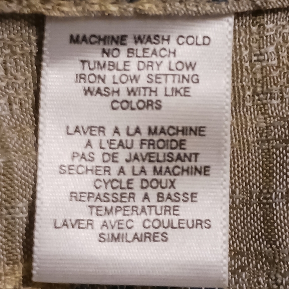 Exofficio Men's Medium Tan Blue Hawaiian Fishing S/S Button Down Vented Shirt - Picture 8 of 11